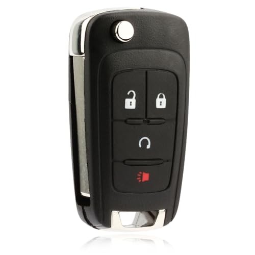Keyless Entry Remote Start Car Flip Key Fob Control 4-Button Replacement One