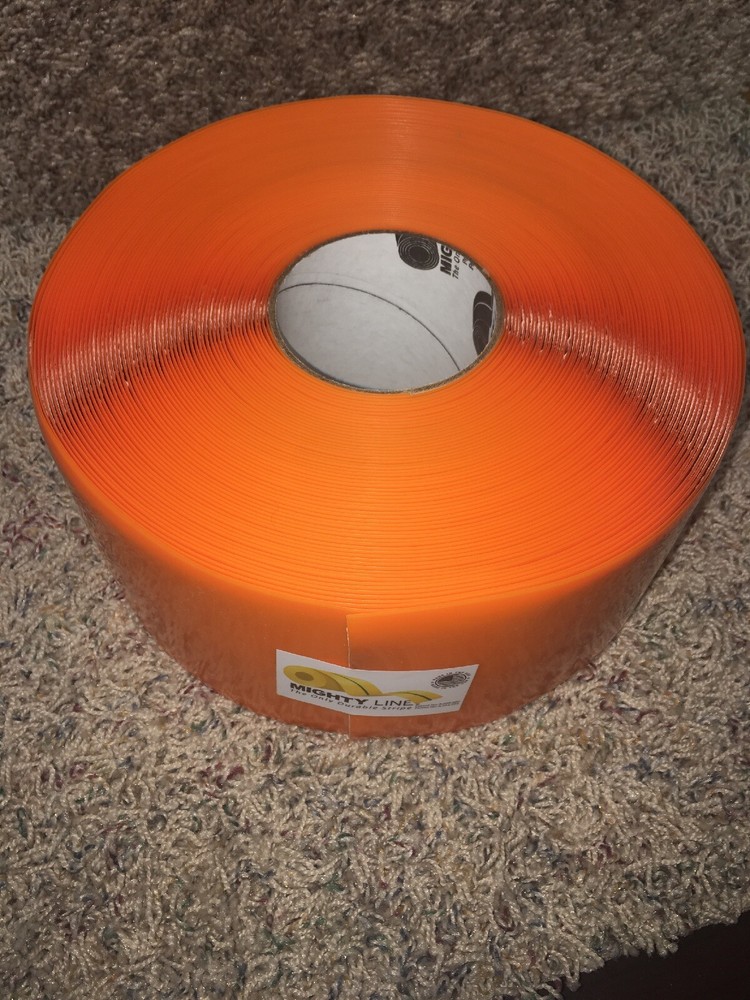 MIGHTY LINE 4RO Industrial Floor Tape, Solid, Continuous Roll, 4" Width