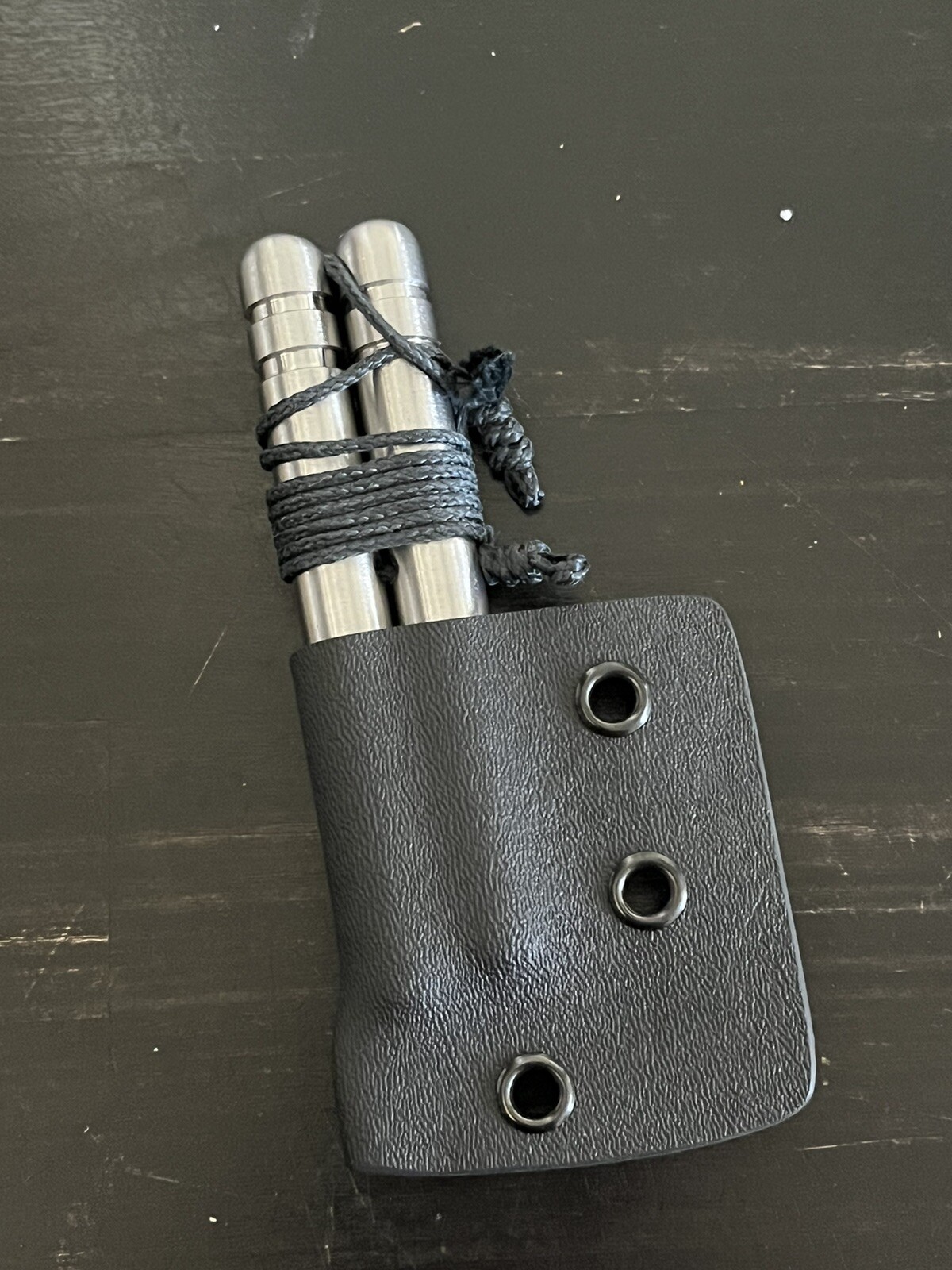 Steel Handle Garrote With Kydex Sheath