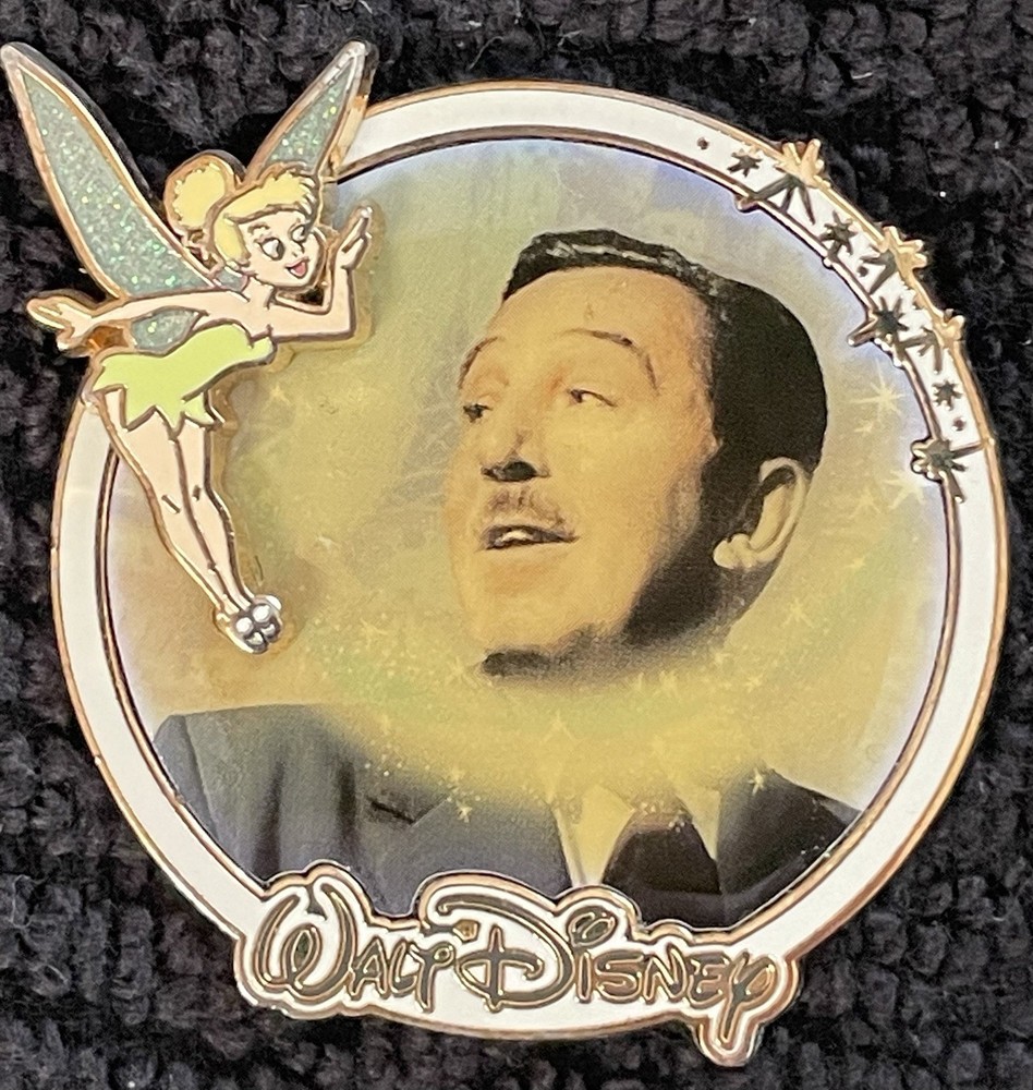 Walt Disney and Tinker Bell Pixie Dust Disney Pin