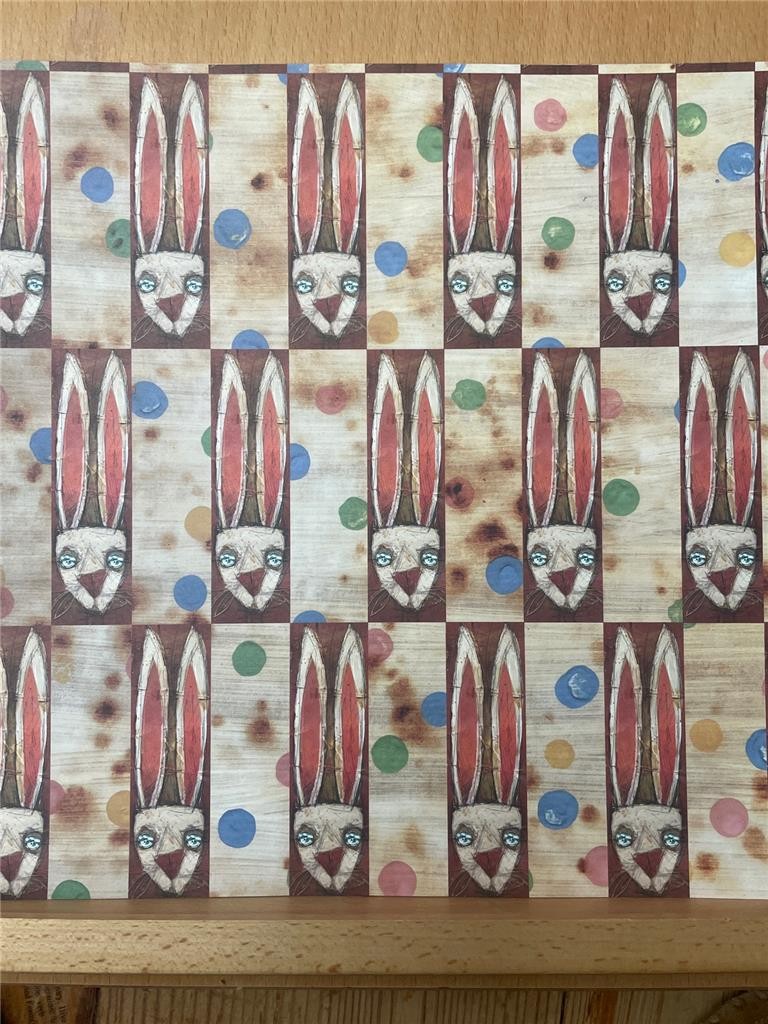 NEW LOT 1 OF VINTAGE RUSTY PICKLE PAPER 12 X12" 18 SHEETS single sided