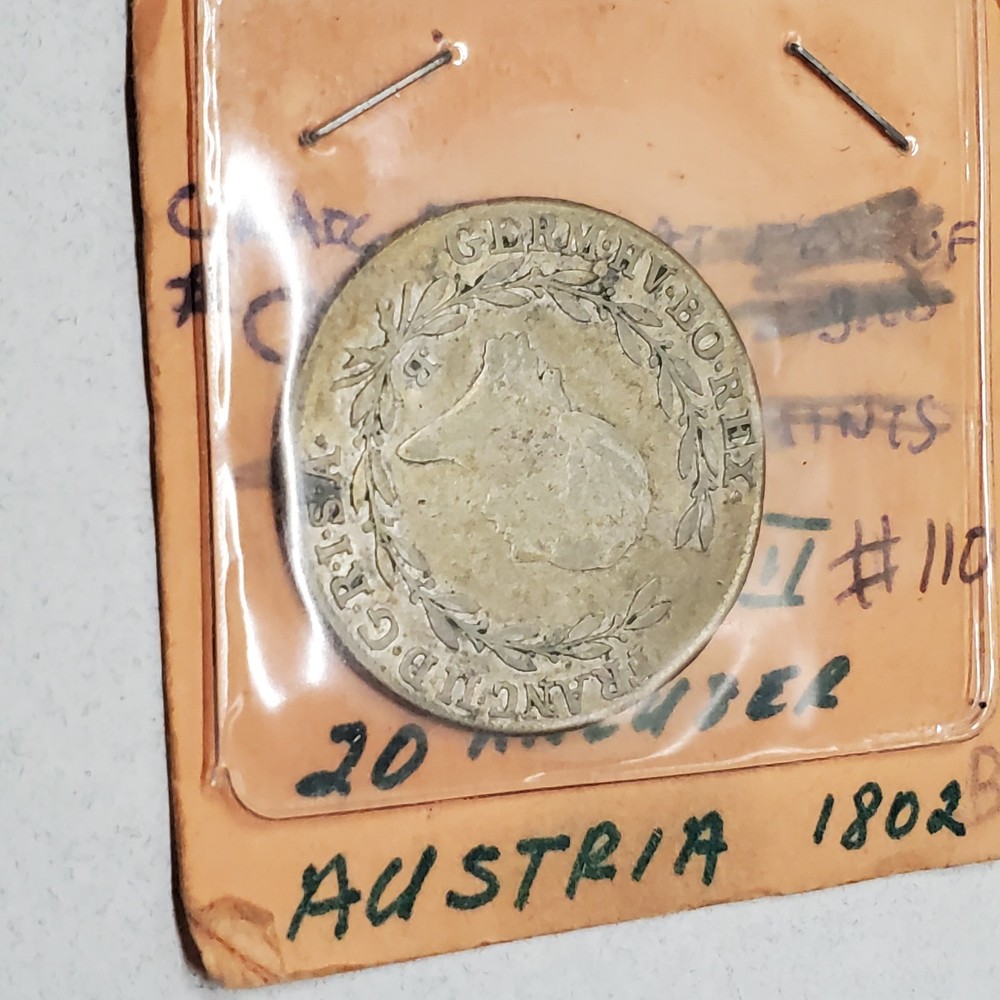 1802  AUSTRIA 20 KREUZER     # 110