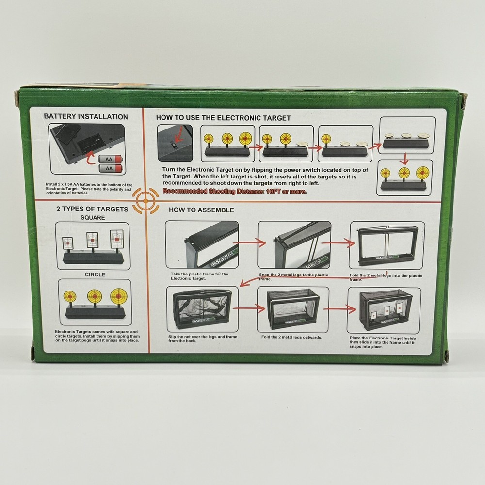 Electronic Airsoft Target System Range World Tech Arms - Brand New Sealed