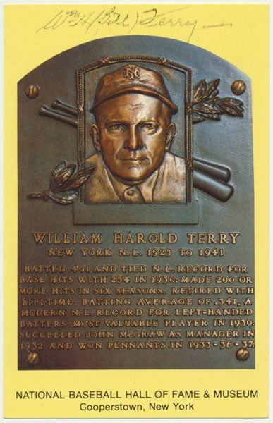William H TERRY / Photograph Signed