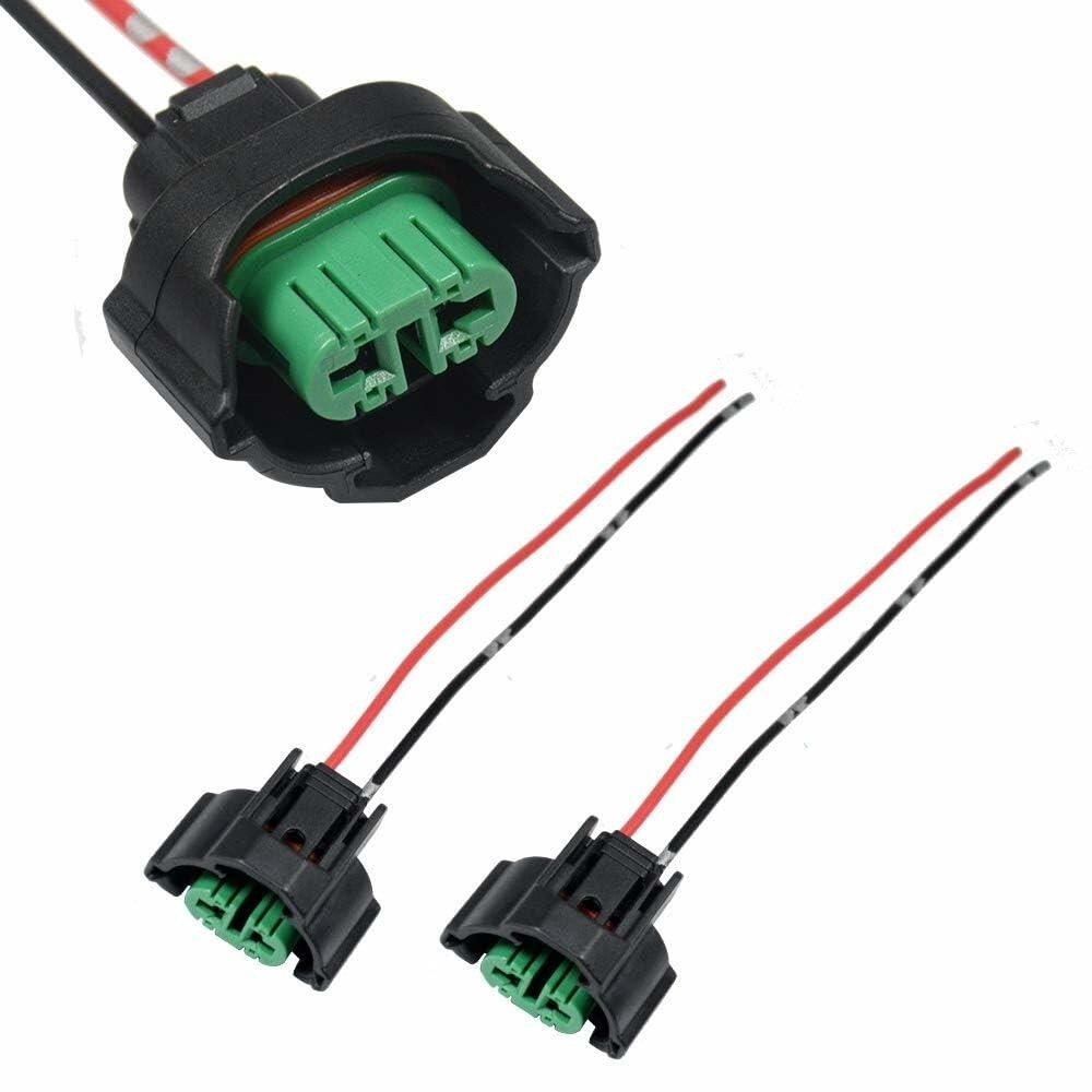 2 Pack- H8 H11 880 881 Female Adapter Wire Connector Replace OEM Headlight Fog