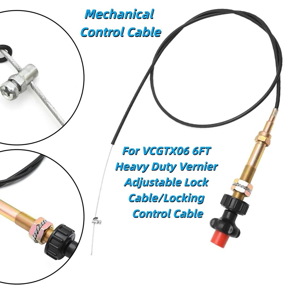 Fits VCGTX06 6FT Heavy Duty Vernier Adjustable Lock Cable/Locking Control Cable