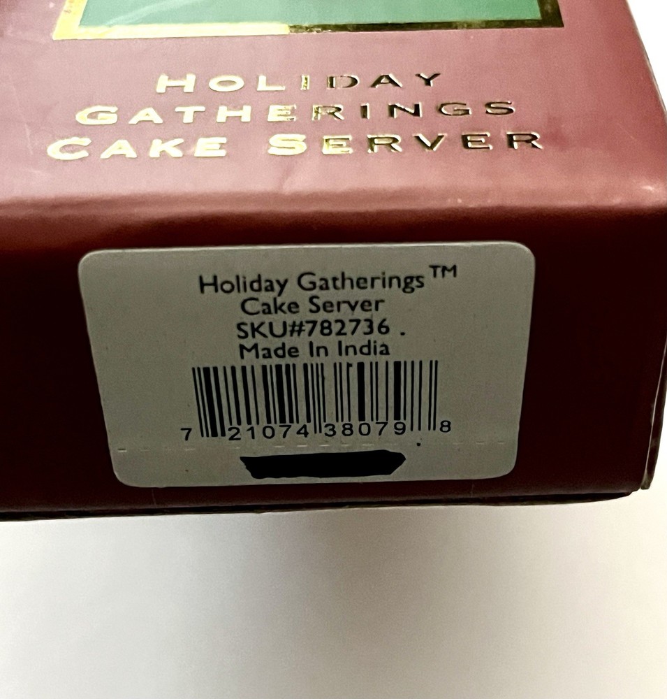 Lenox Cake Server Christmas Holiday