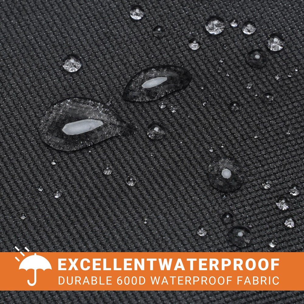 Fire Pit Cover, 28 Inch Tabletop Fire Pit Cover Rectangular UV Resistant and ...