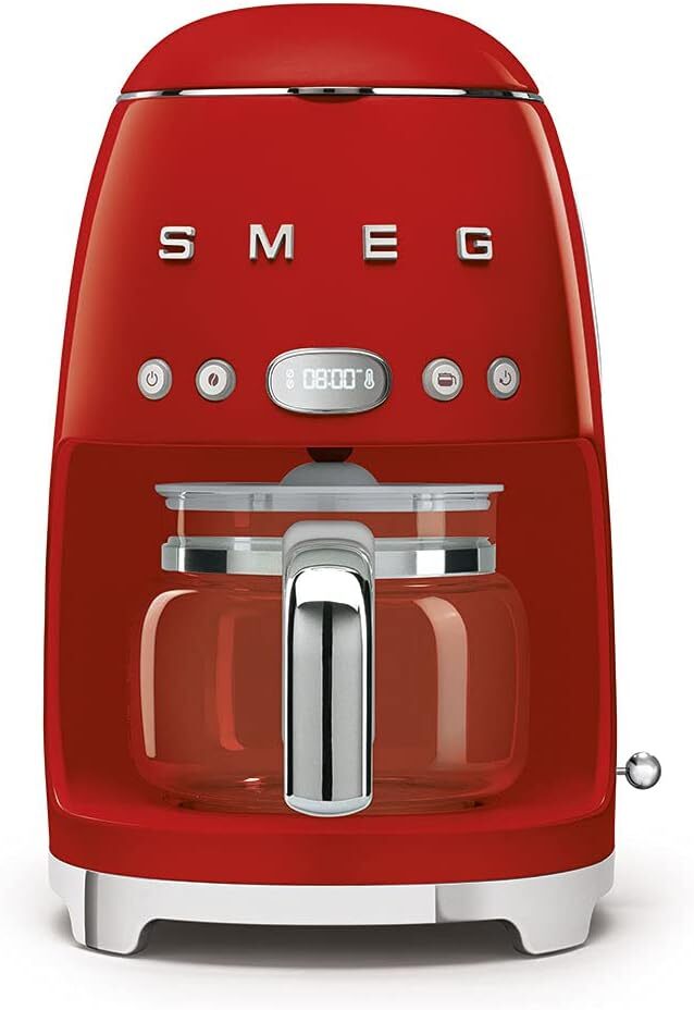 Smeg Drip Filter Coffee Machine, Red, 10 cup Red