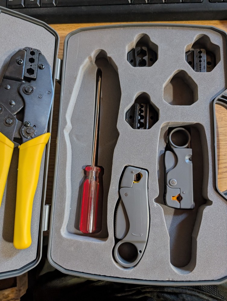 Coax Coaxial Cable TV Installation Kit