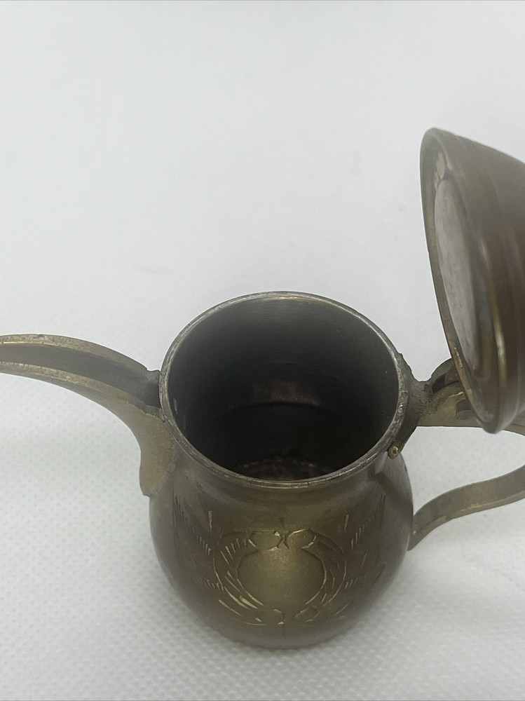 Antique/vintage Brass Middle Eastern Dallah Coffee Tea Pot Turkish Arabic
