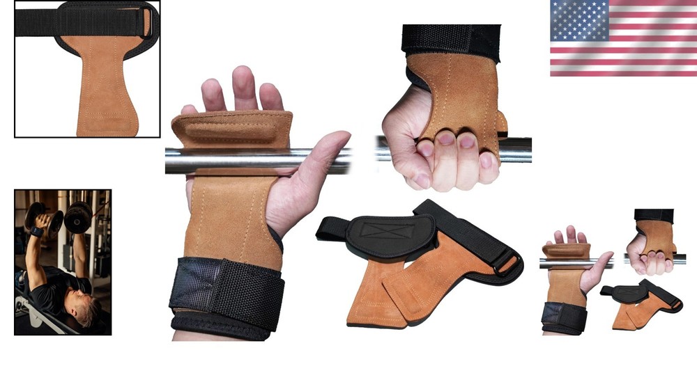 Double-Layer Leather Lifting Straps - Men & Women