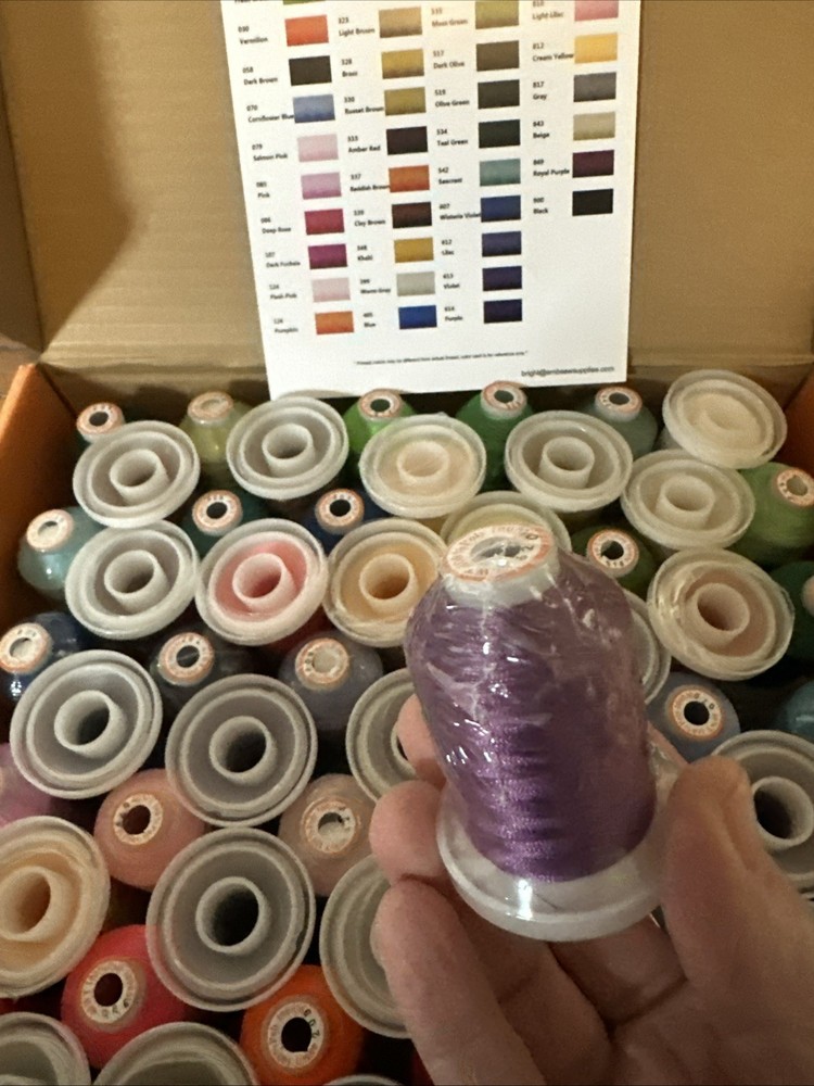 New Bro thread 63 Spools Polyester Machine Embroidery Thread Kit See Details