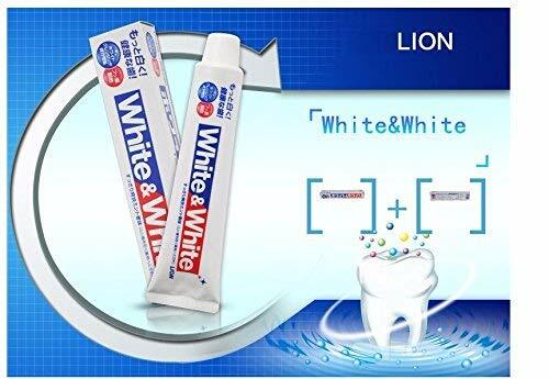 LION White & White Toothpaste (Clean Fresh Mint) 150g