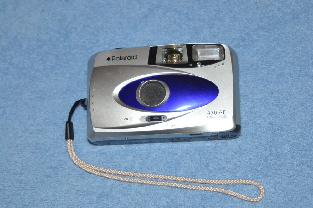 Polaroid 470 AF Auto Focus 35mm Camera With Flash Tested And Working