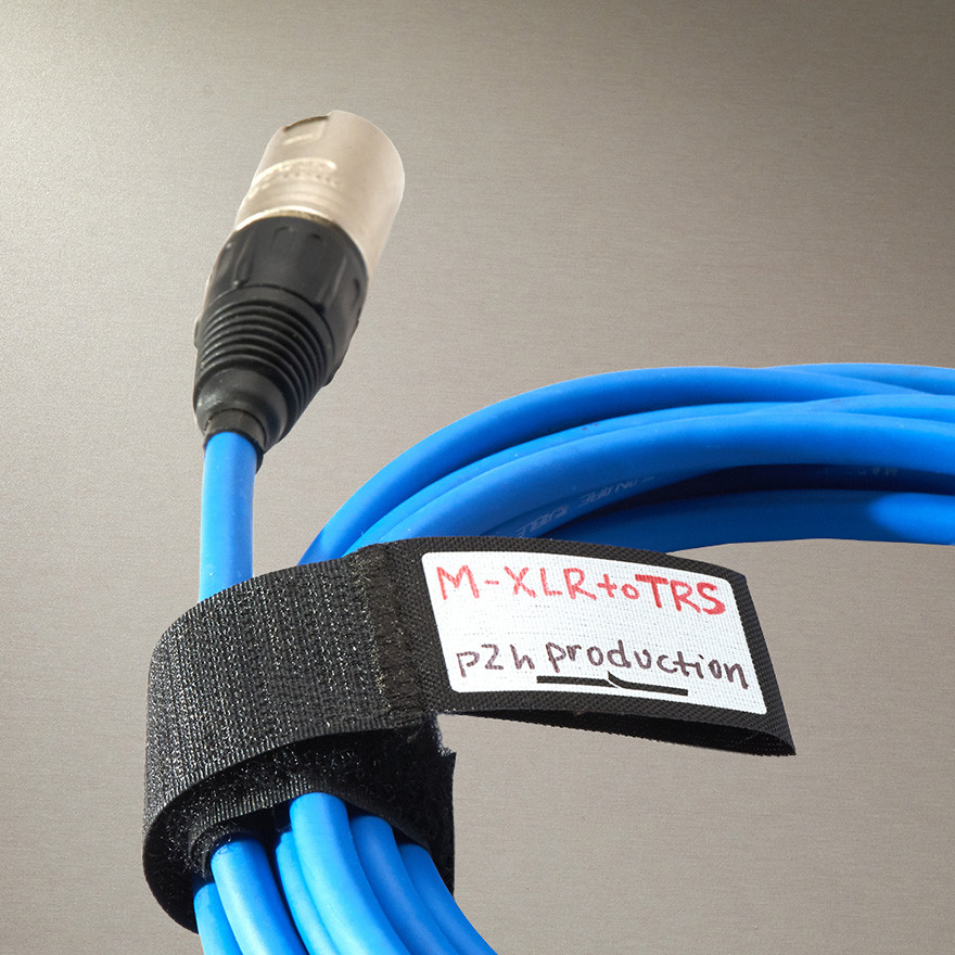Rip-Tie RLH-065-010-BK-WO Rip-Lock Premium CableWrap w Write-On Pull Tab 10 Pack