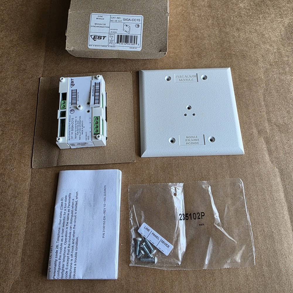 Edwards EST SIGA-CC1S SYNC Module - New