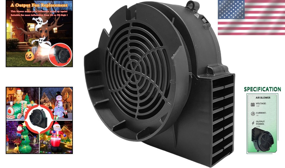 Replacement Blower for Christmas Yard Inflatables 12V 1A Self Inflating Fan