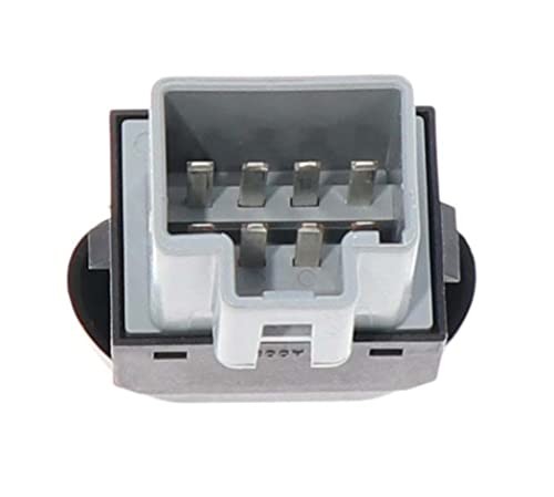 Push Button Window Switch - Black, 1-Way, Flush Mount, MANUAL Operation