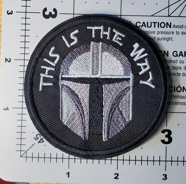Star Wars Mandalorian This Is The Way Circle Patch 3 inch patch B