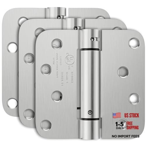 3 Pack Self Closing Door Hinges 4 Inch, Automatic Closing Door Hinge with
