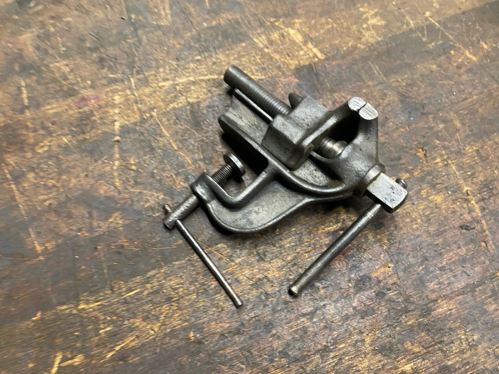 Vintage Clamp On Bench Vise