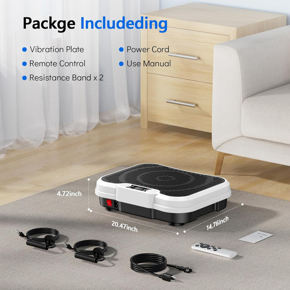Vibration Plate Exercise Machine for Lymphatic Drainage, Vibration Platform for