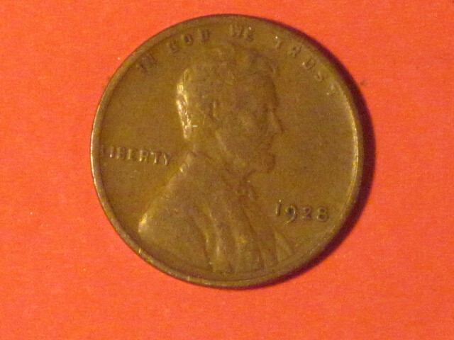 1928 Wheat Cent  -  Philadelphia Mint
