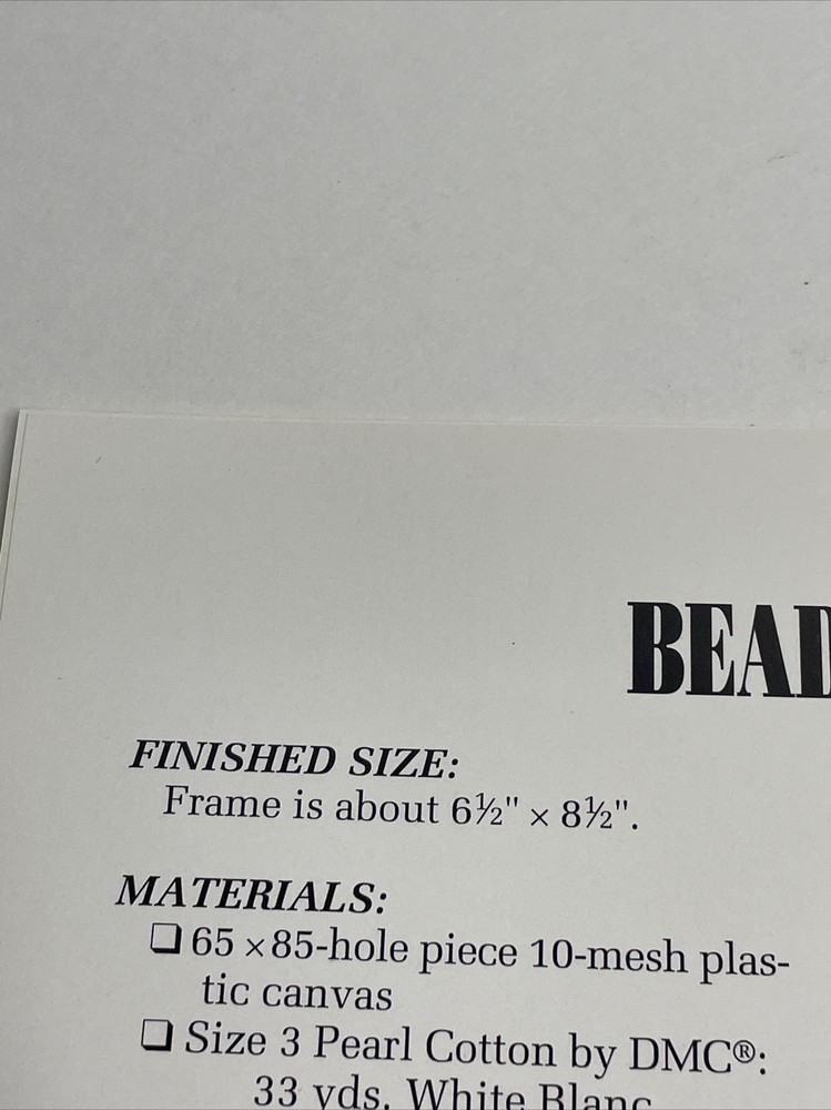 Annie's Attic Beaded Wedding Album Plastic Canvas Pattern