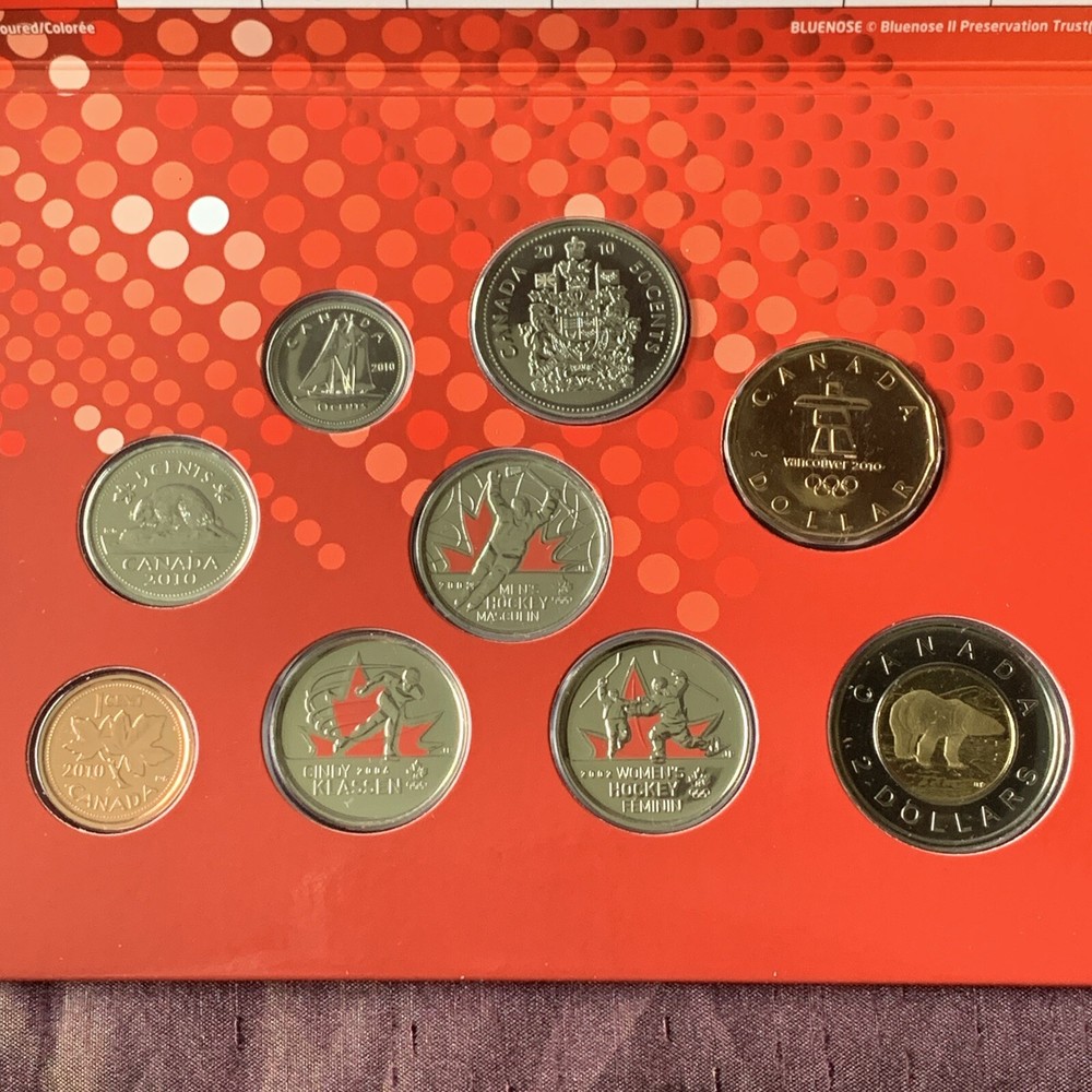 2010 Canada UNC PL Olympic Coin Set