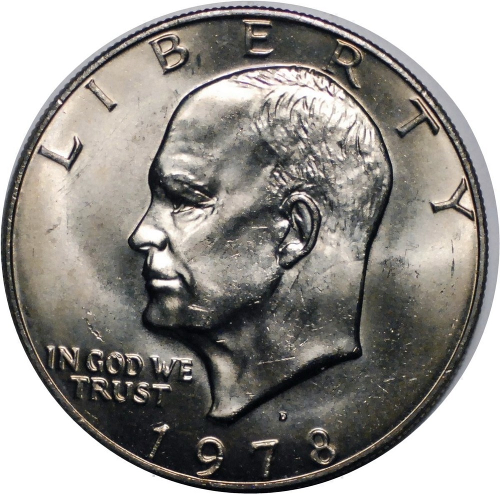 1978-D Ike Dollar -Near Gem BU  - Brilliant Uncirculated