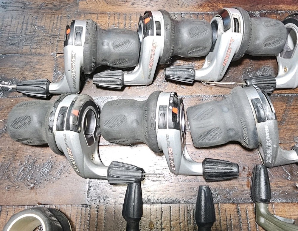 Vintage MTB SRAM Shift Grips Parts Lot. Attack Rocket Max Etc..