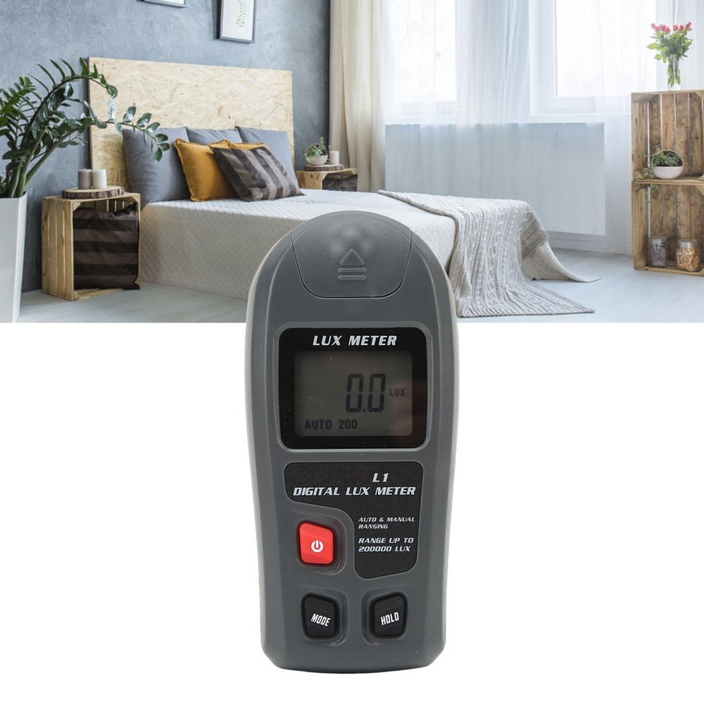 Digital Light Meter Illuminance Tester Luxmeter Illuminometer Auto Shutdown LCD