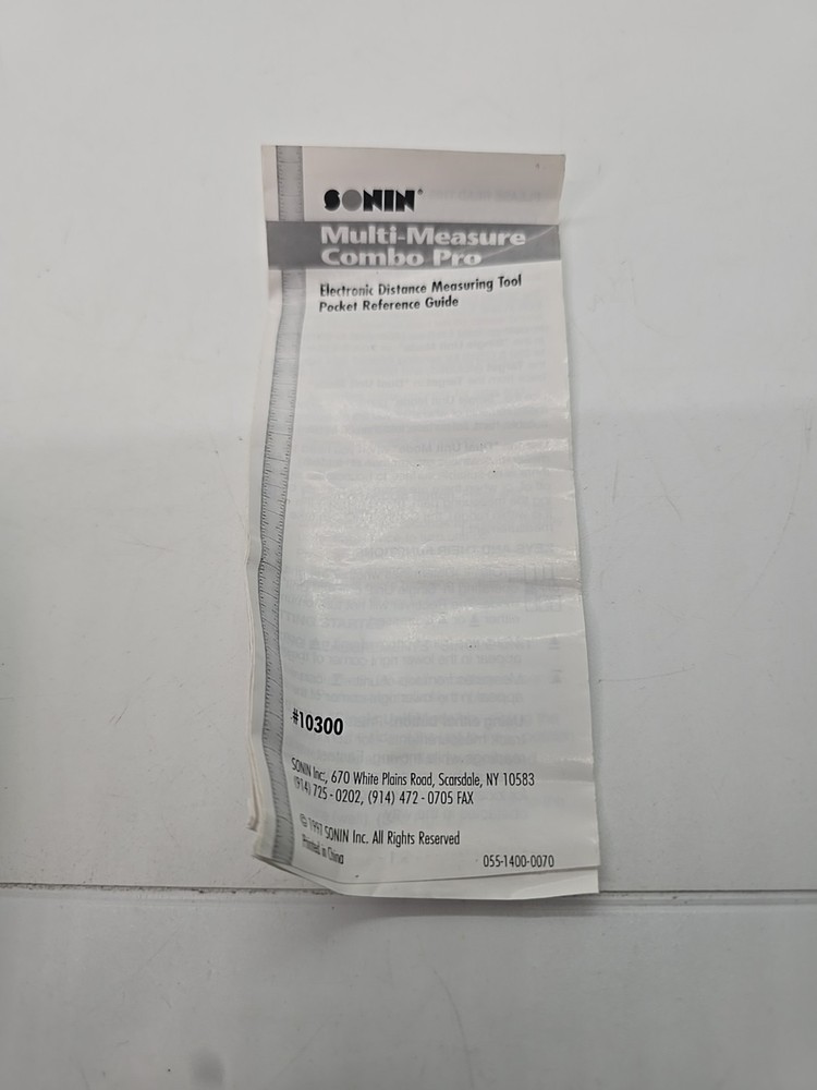 Sonin 10300 Multi-Measure Combo PRO Professional