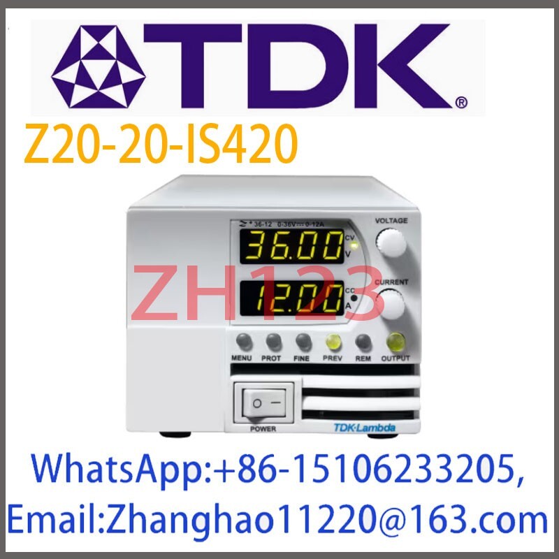 TDK-LAMBDA  Z20-20-IS420 Programmable DC Power Supply