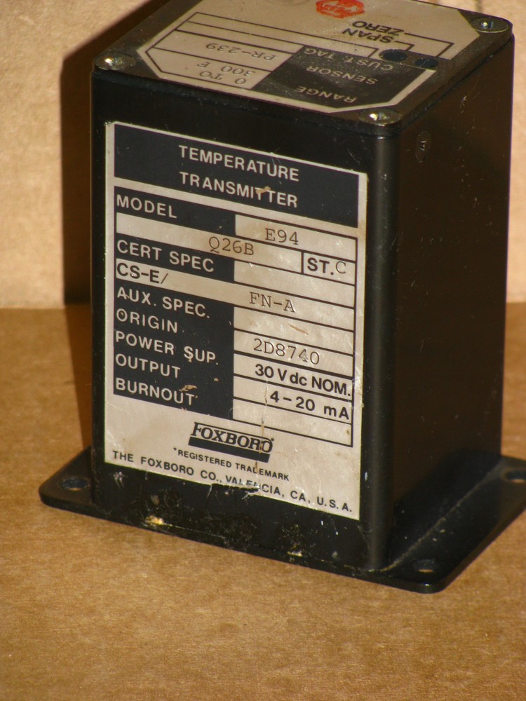 Foxboro E94-Q26B Temperature Transmitter