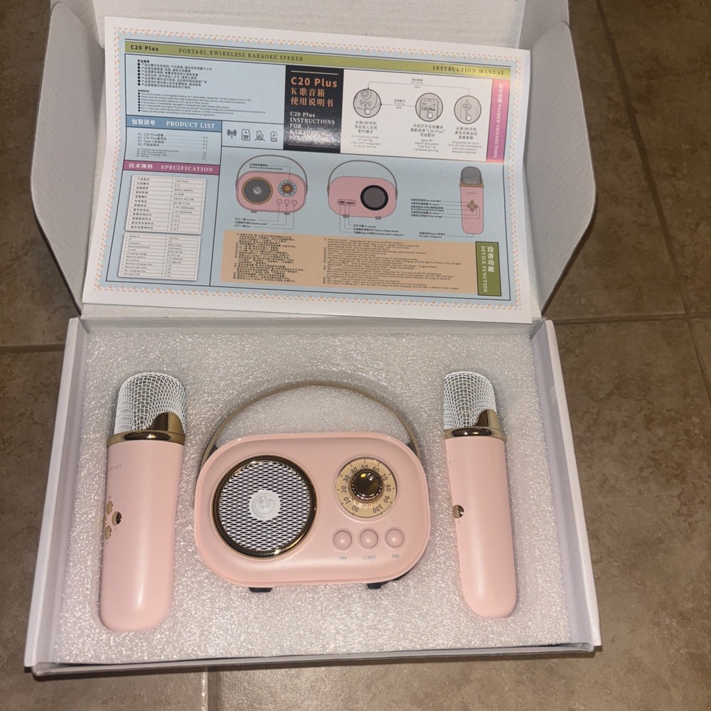 C20 Plus Portable Wireless Mini Karaoke Speaker