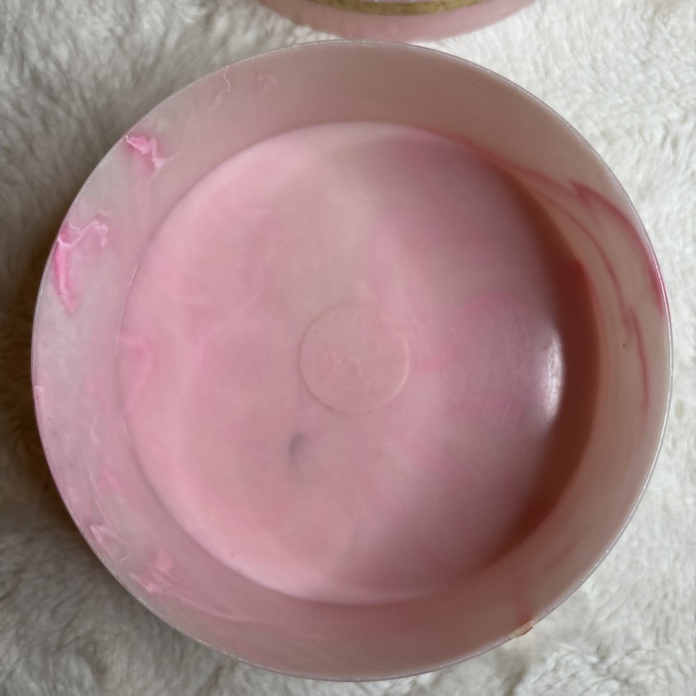 Chantilly Perfumed Bath Powder Pink Container Houbigant EMPTY Plastic