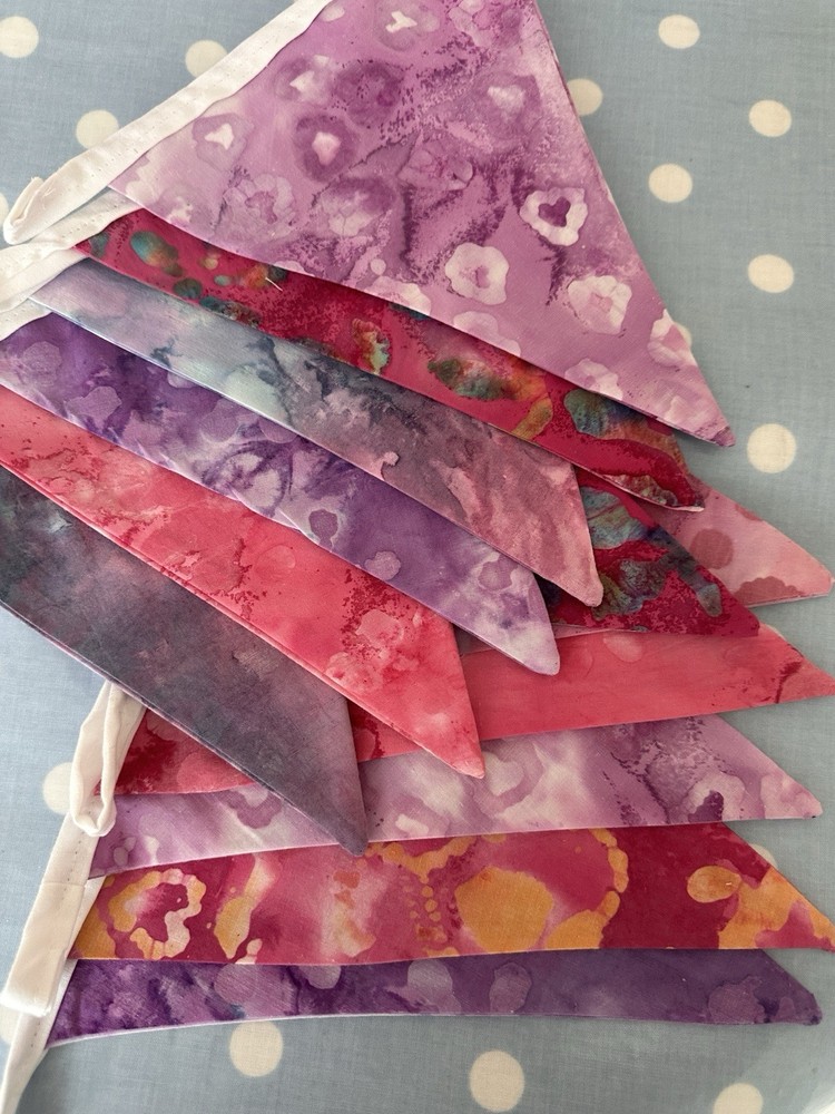 Boho bunting, Cotton  Fabric Bunting