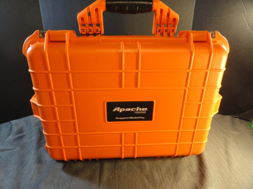 APACHE 4800 WEATHERPROOF PROTECTIVE HARD CASE CAMERA WEAPON ORANGE 19x13x7