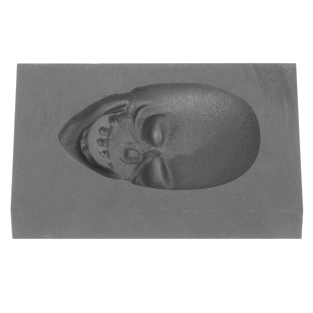 Graphite Ingot Mold High Density Casting Mold Skull Shaped Gold Silver