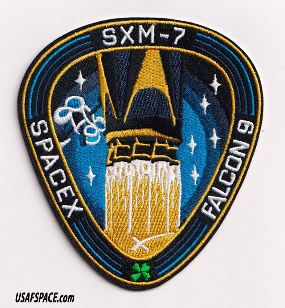 Authentic SXM-7 SPACEX FALCON 9-CCSFS-Launch-SATELLITE Mission Employee PATCH