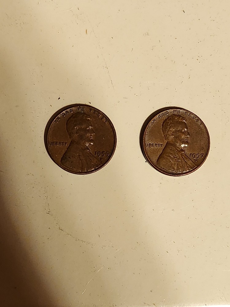 1957-D D Lincoln Cent 1959-D