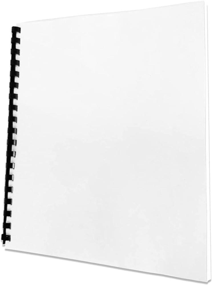 200 Pack 6 Mil PVC Binding Presentation Covers, Clear Report Covers for Binding,