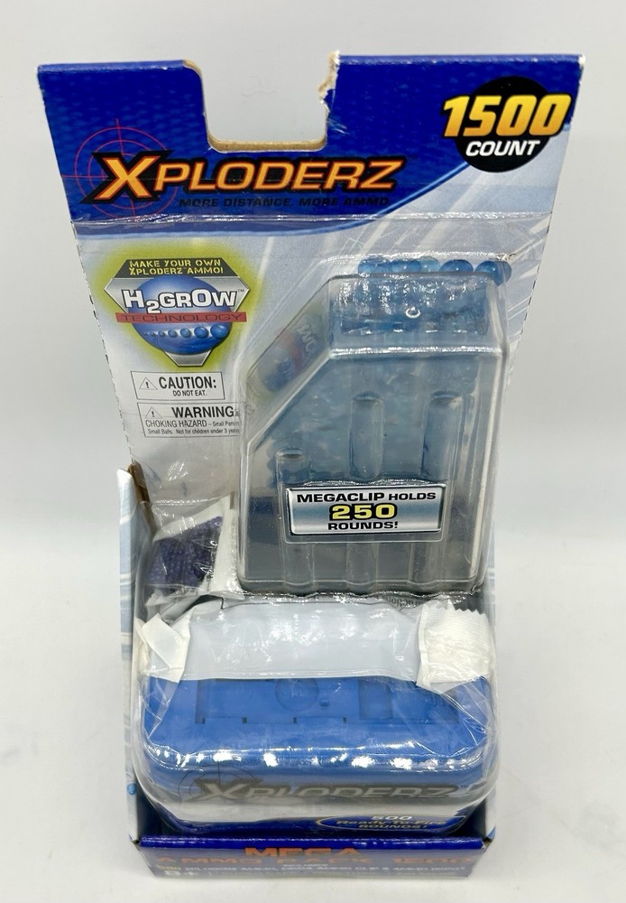 New Xploderz Mega Ammo Pack 1500 Refill Clip Depot H2Grow Technology Sealed