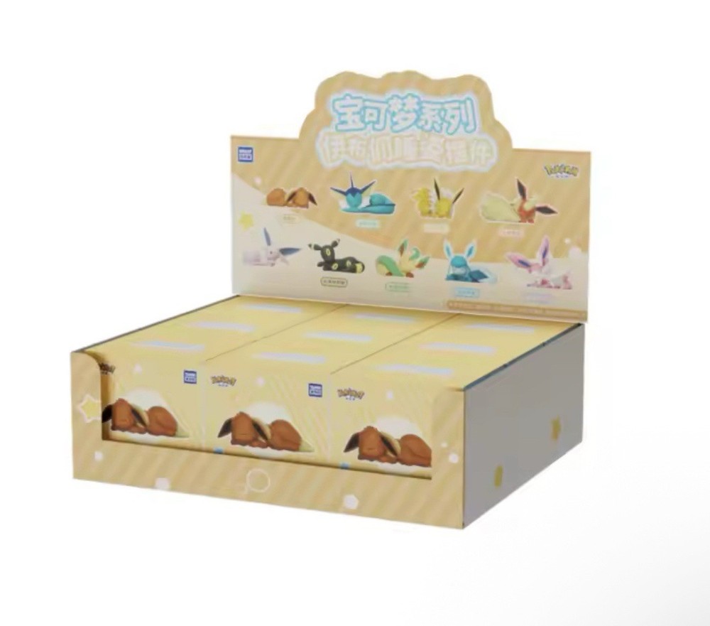 TOPTOY Eevee Sleeping Position Series Blind Box Pokemon (Complete Set 9 Boxes)