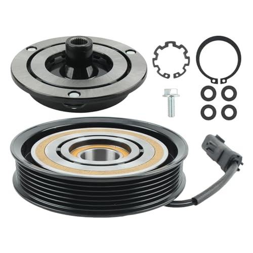 AC Compressor Clutch Assembly Kit Pulley Coil Set Compatible with Dodge