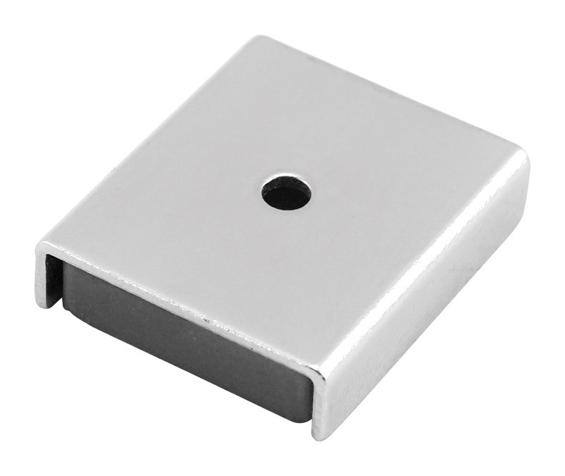 Master Magnetics 7220 7 lbs. Pull Ceramic Latch Magnet Steel Channel Assembly