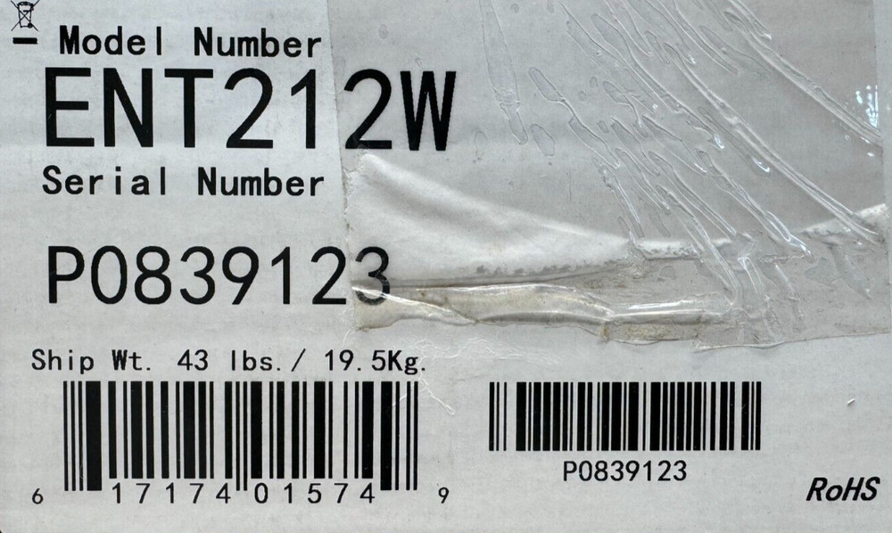 Community ENT212W 2-Way Compact Column Array Speaker, White