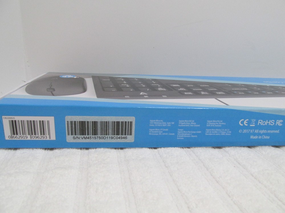 V Seven CKU200US Wired USB Keyboard and Mouse Set